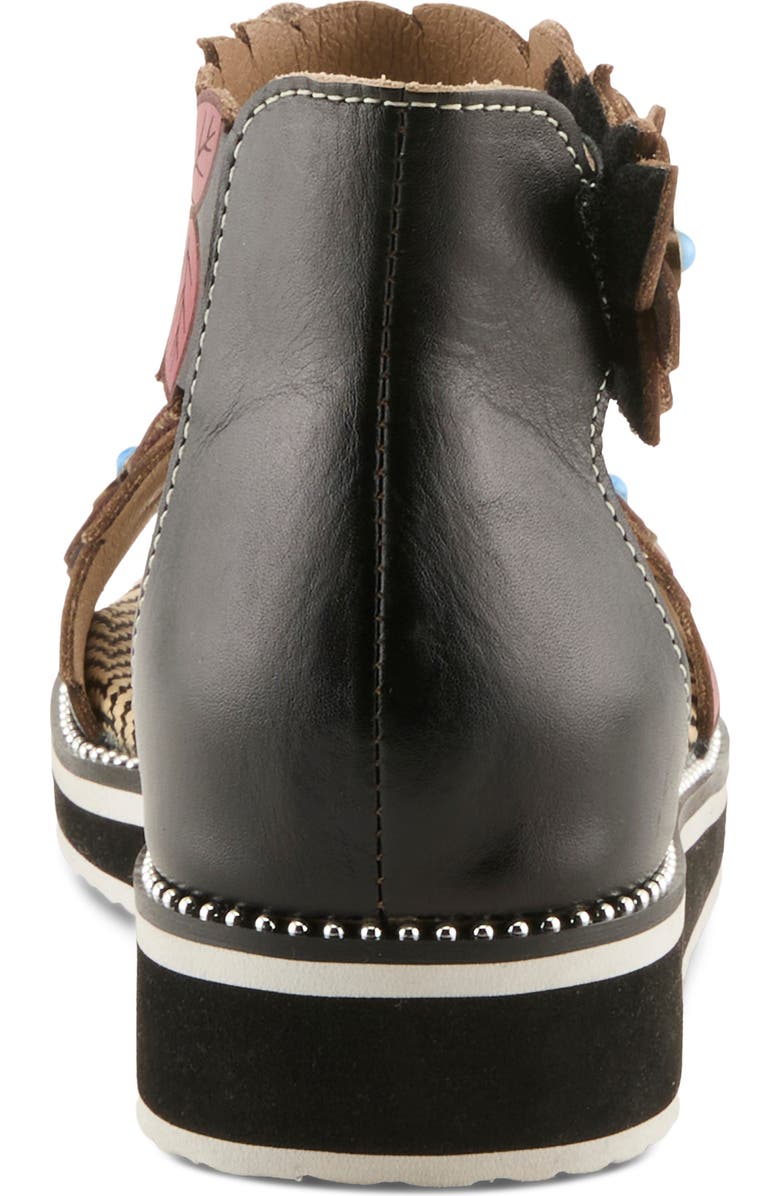 L'Artiste by Spring Step Cruzer Ankle Strap Sandal, Alternate, color, Black Multi