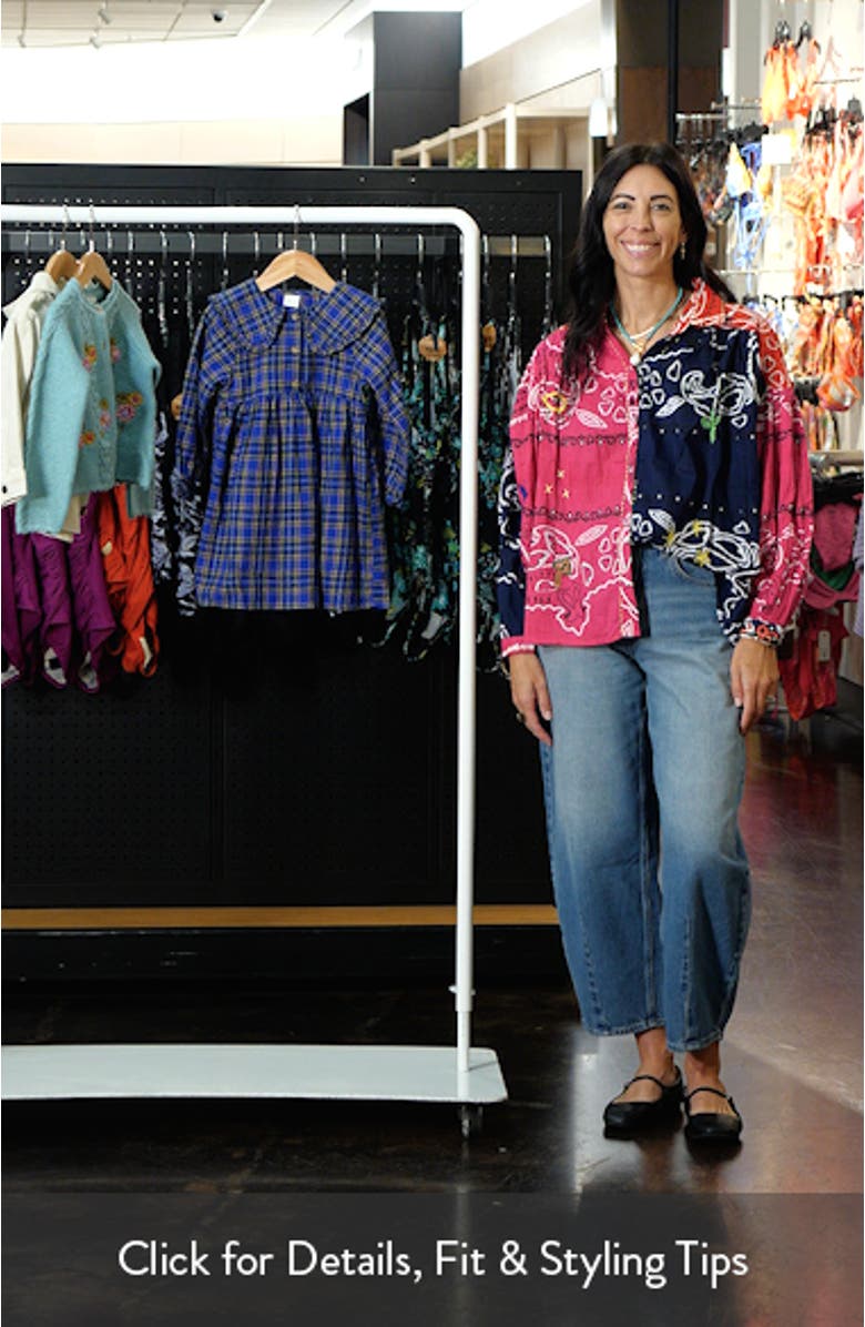 Kids' Check Collared Cotton Dress, sales video thumbnail