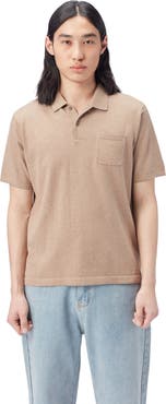 GOBI Mongolian Cashmere Men's Cotton Silk Cashmere Blend Polo Shirt