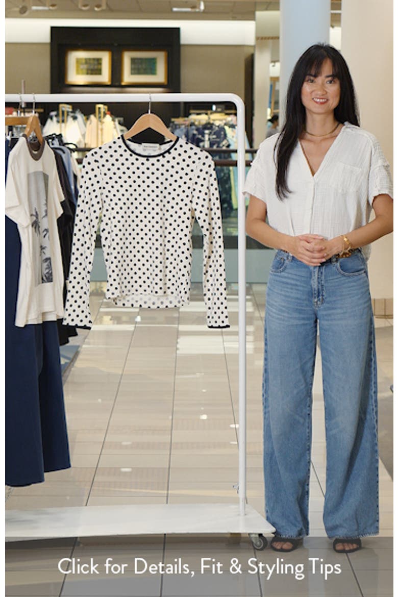 Lipua Palo Kioski Polka Dot Rib Knit Top video