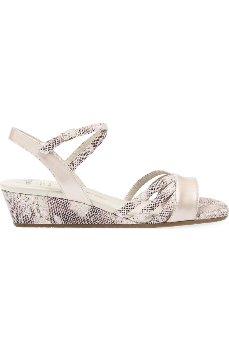 Amalfi by Rangoni Martinez Leather Sandal, Alternate, color, Pink