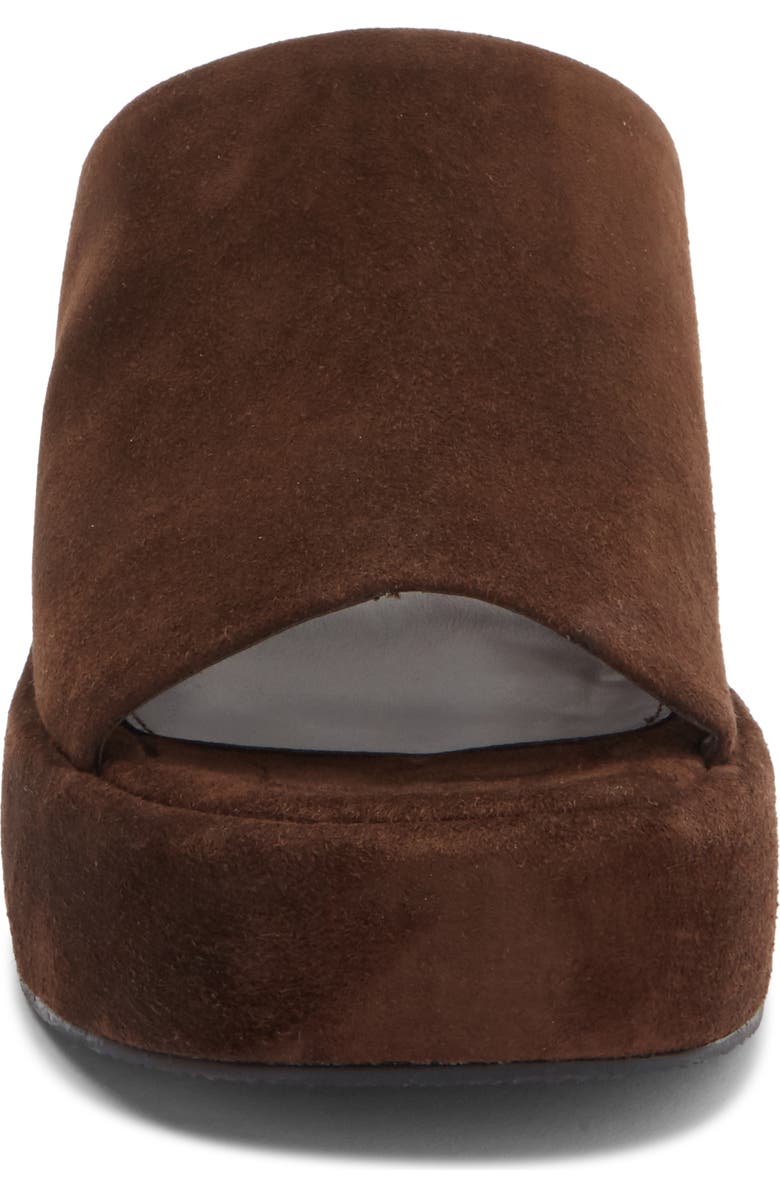 Steve Madden Shanton Platform Slide Sandal, Alternate, color, Brown Suede