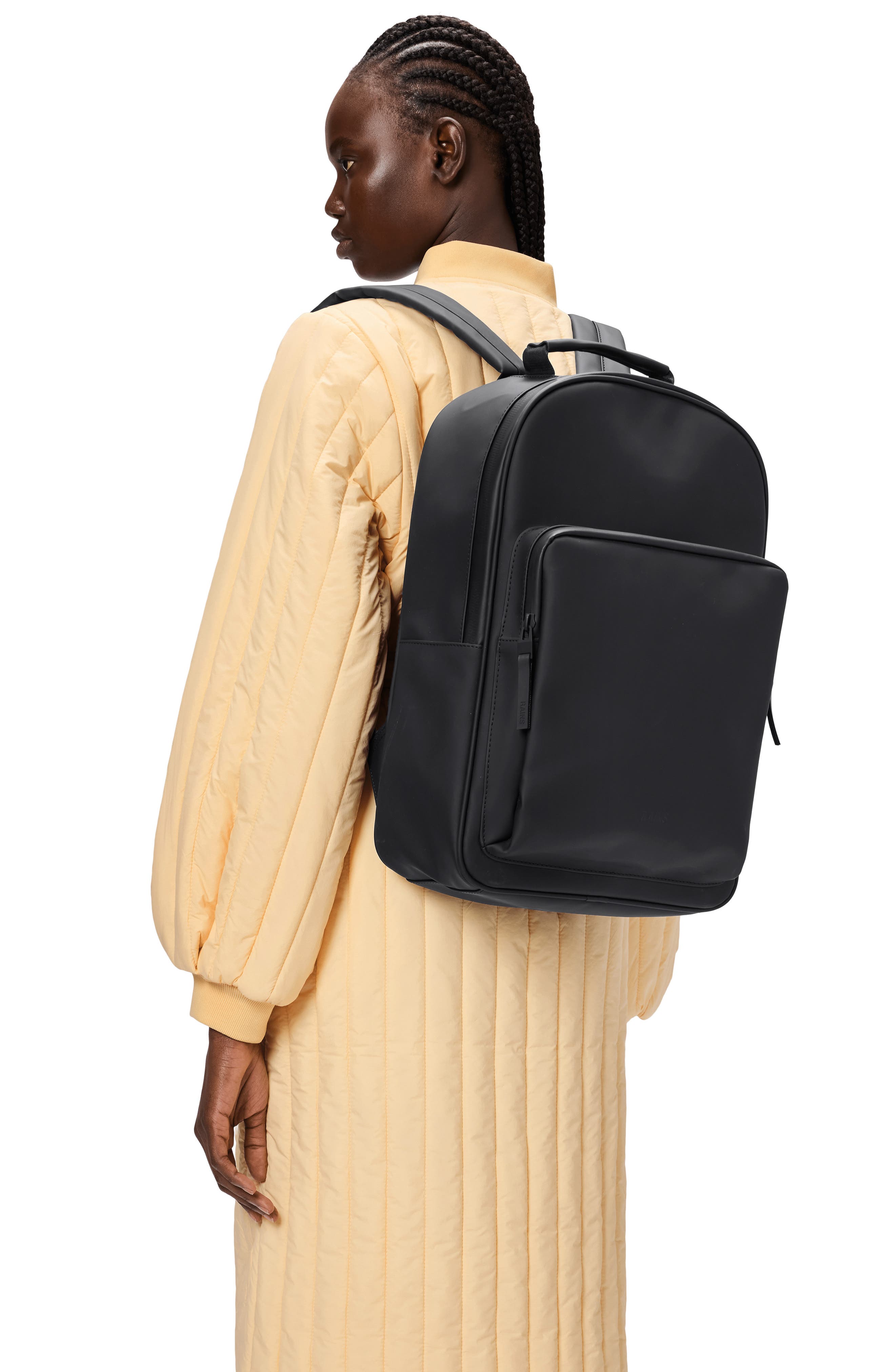 Rains Large Book Daypack, Alternate, color, Black