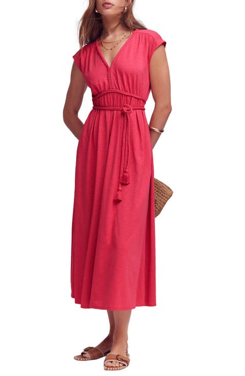 Heidi Ruched Jersey Midi Dress