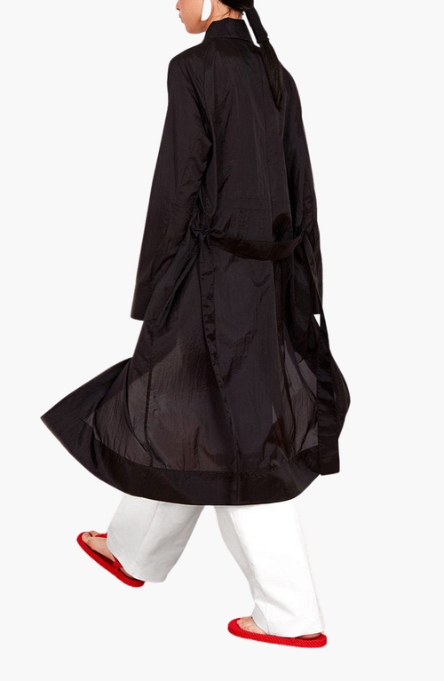 Caalo 2 Length Utility Jacket In Black