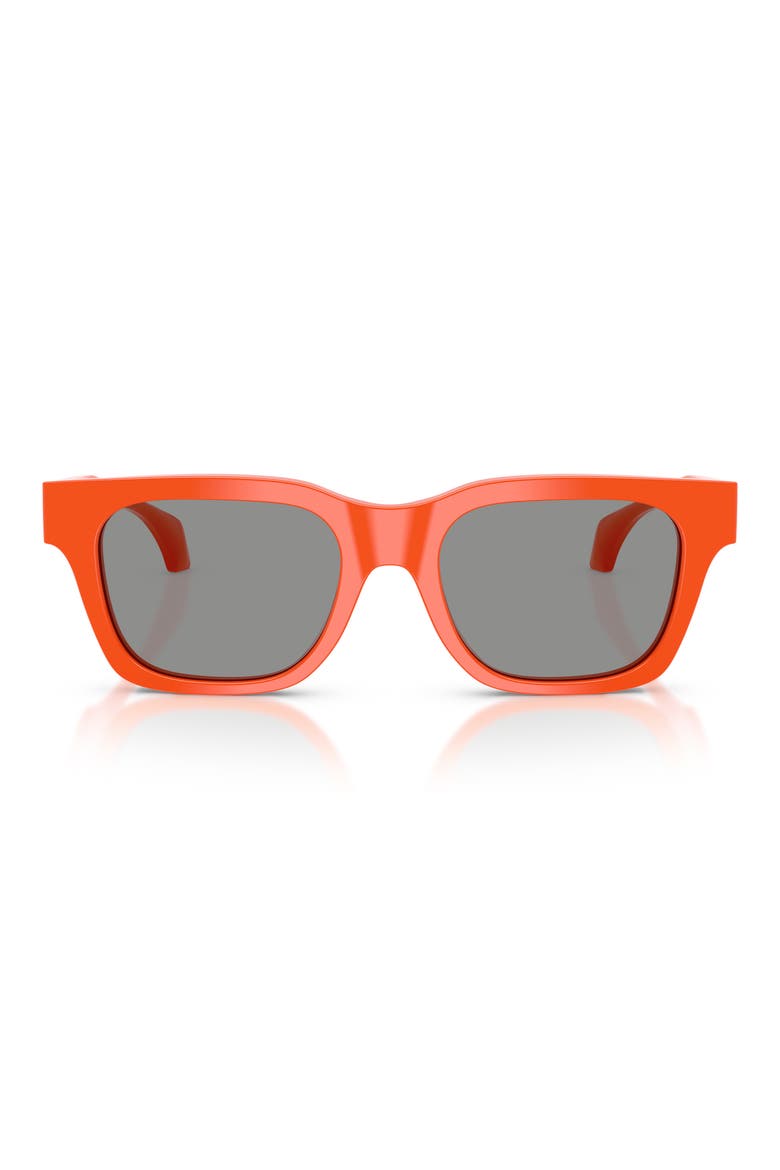 52mm Square Sunglasses, Main, color, ORANGE