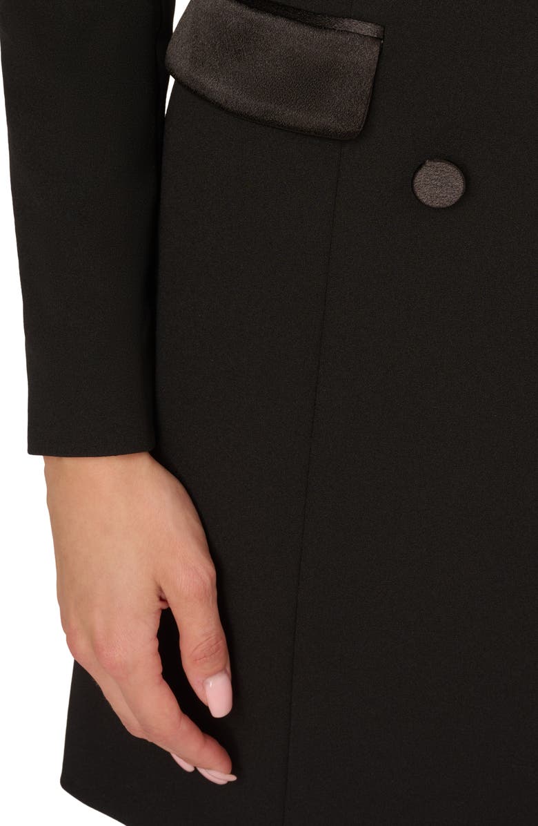 Adrianna Papell Portrait Collar Long Sleeve Blazer Minidress, Alternate, color,
