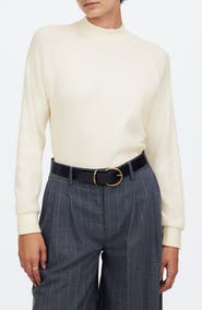Madewell Long Sleeve Waffle Knit Crewneck T-Shirt