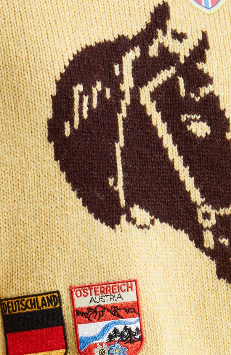 Bode Pony Silhouette Alpaca & Wool Crewneck Sweater, Alternate, color,