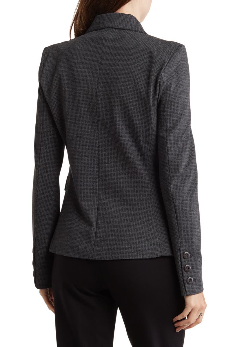 Amanda & Chelsea Grid Sport Coat, Alternate, color, Charcoal