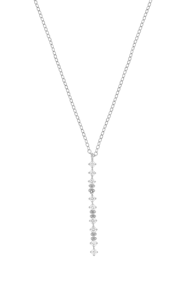 Bony Levy Mykonos Diamond Y-Necklace, Main, color, 18K White Gold