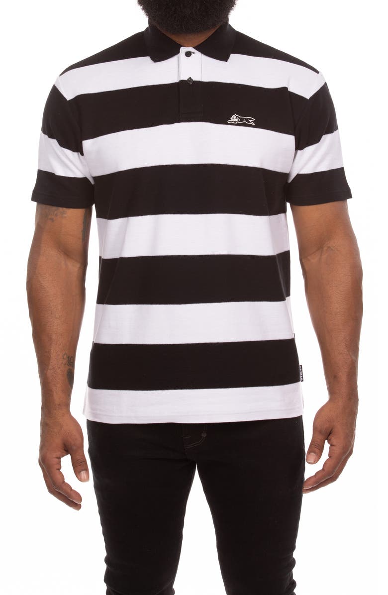 ICECREAM Big Dripper Stripe Polo, Main, color, Black