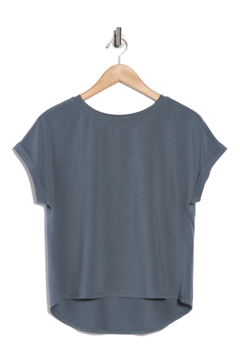 Metro Rolled Sleeve Top, Alternate, color, STORMY WEATHER