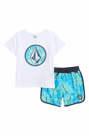 Volcom Kids' Jersey T-Shirt & Swim Shorts Set