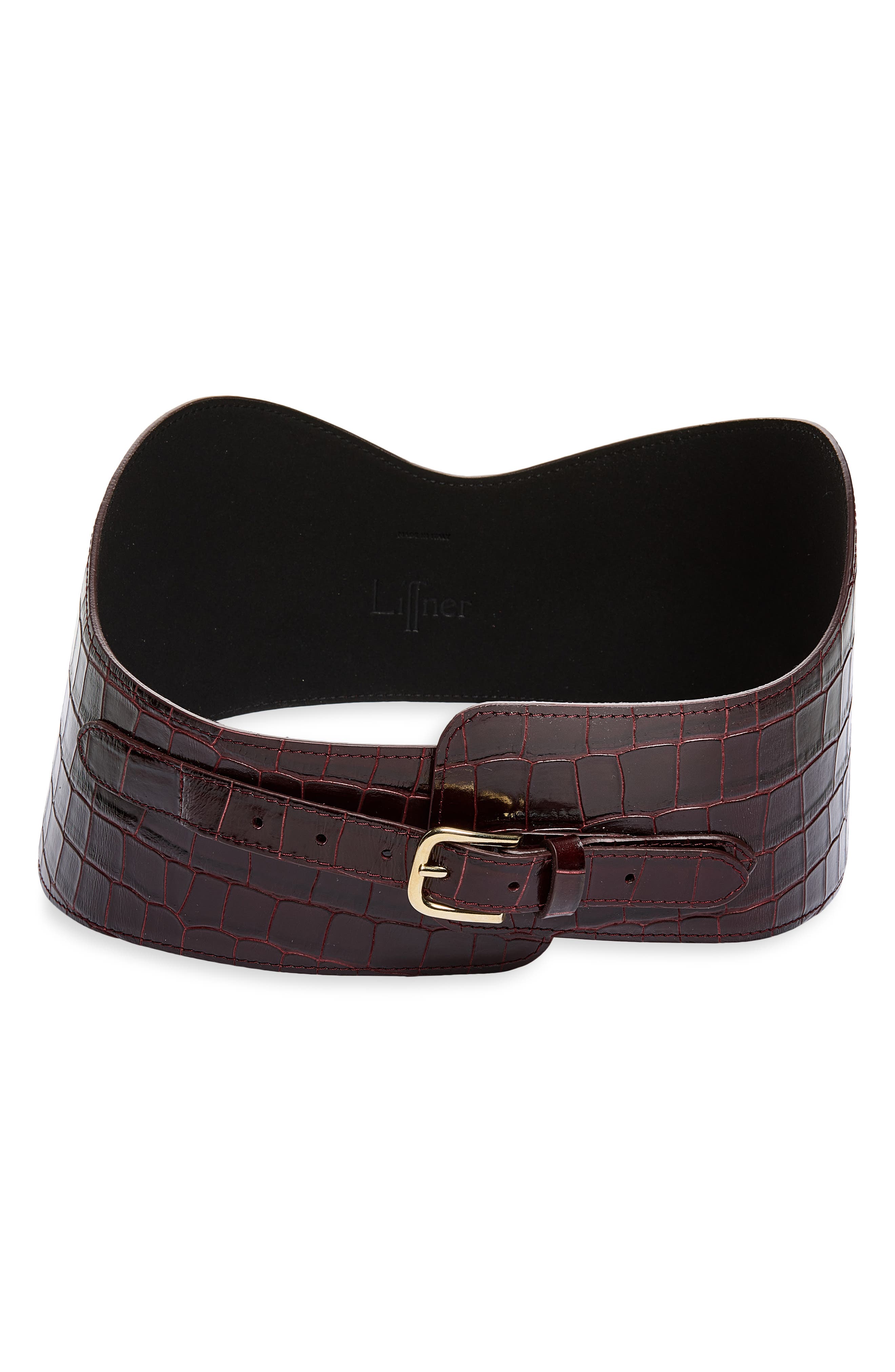 selected BURGUNDY CROC