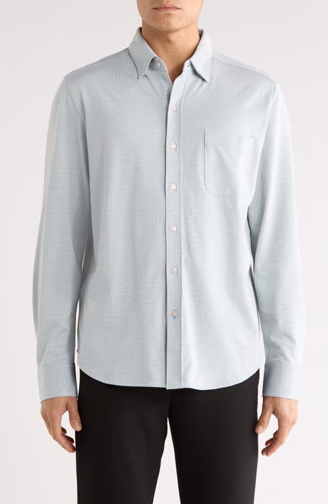 San Lucio Pico Supima® Cotton Blend Button-Up Shirt