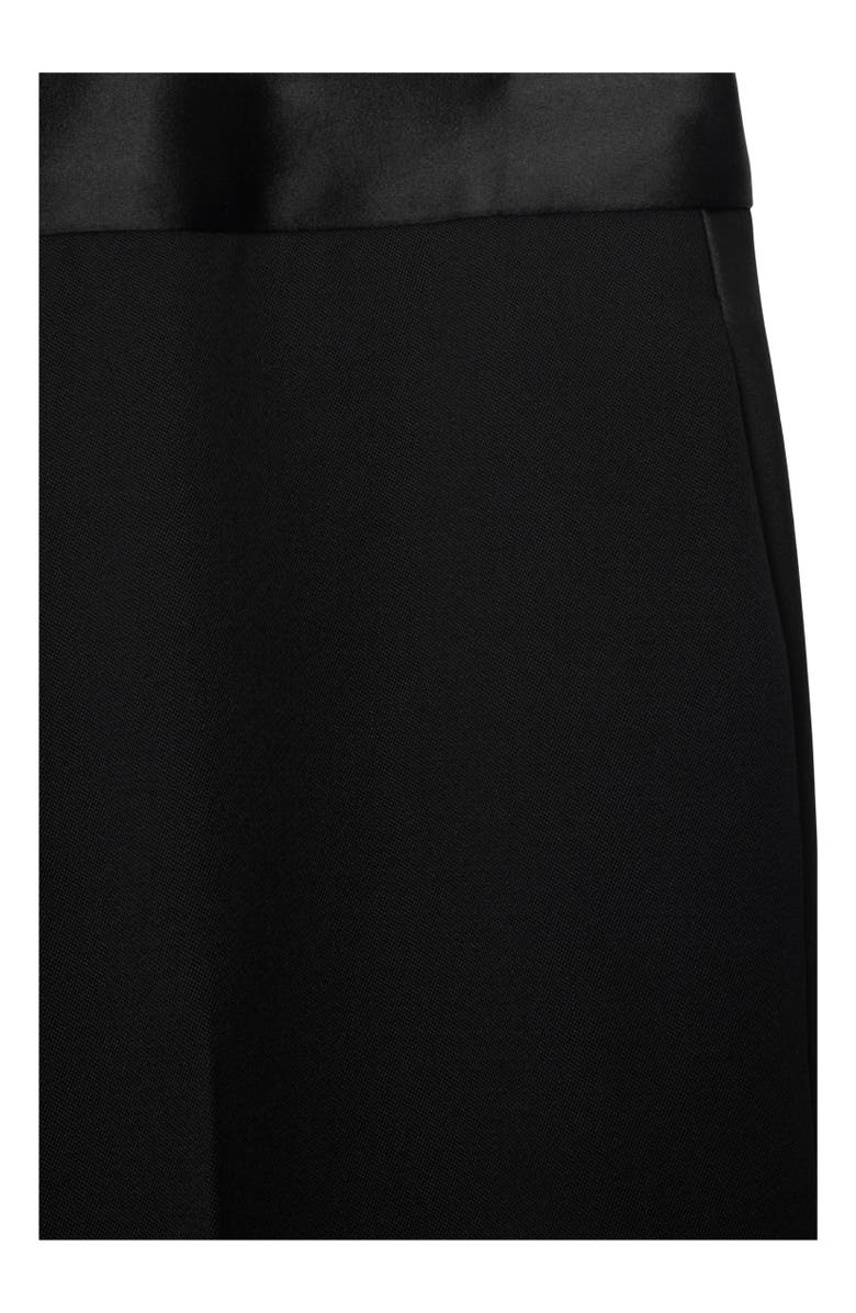 Burberry Wool Tuxedo Trousers, Alternate, color, Black