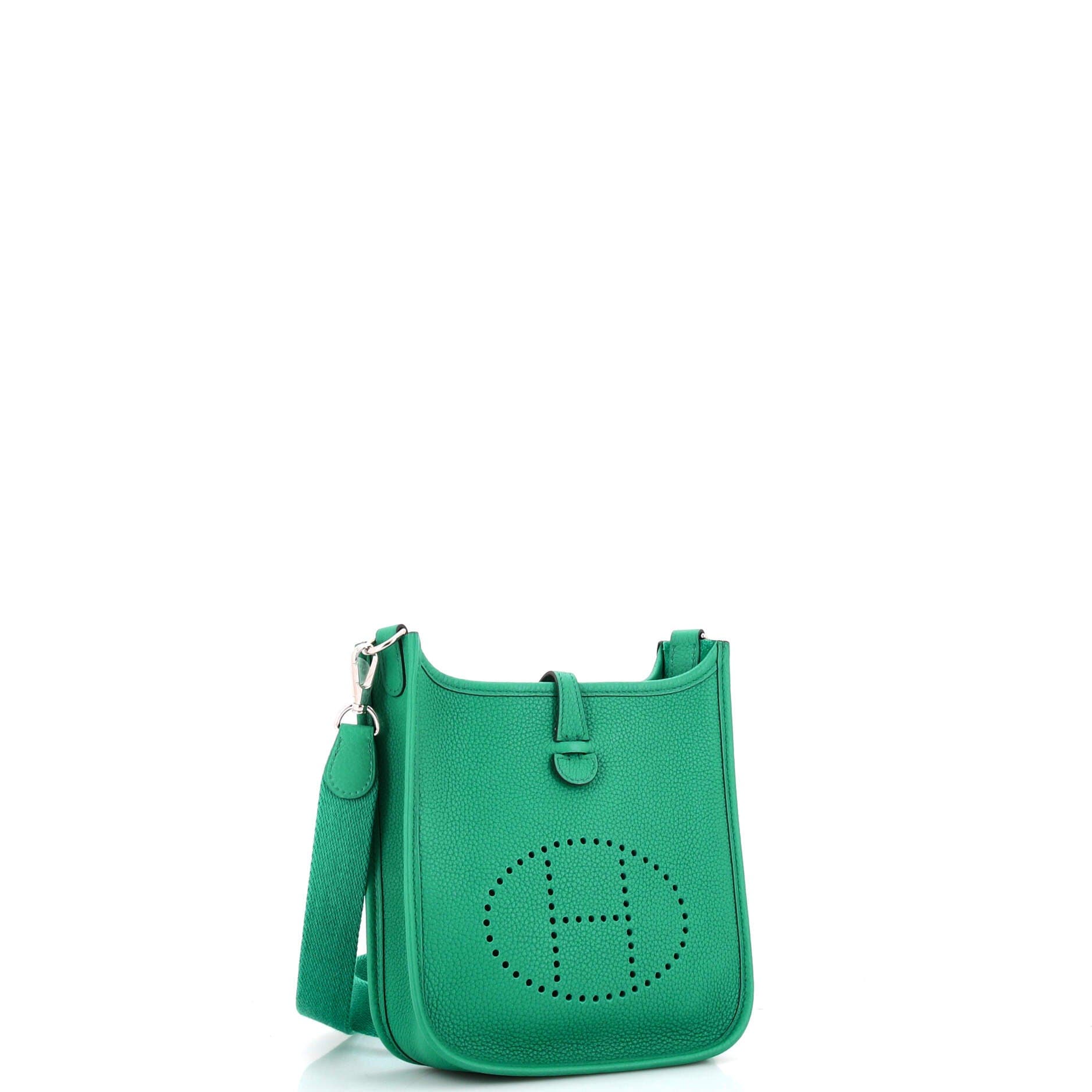 Pre-Owned Hermes Evelyne Bag Gen III Maurice TPM, Alternate, color, Vert Jade