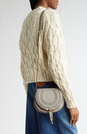Chloe 'Marcie' small handbagレディース ショルダーバッグ Chloé Mini Marcie Leather Shoulder Bag | Black | FARFETCH