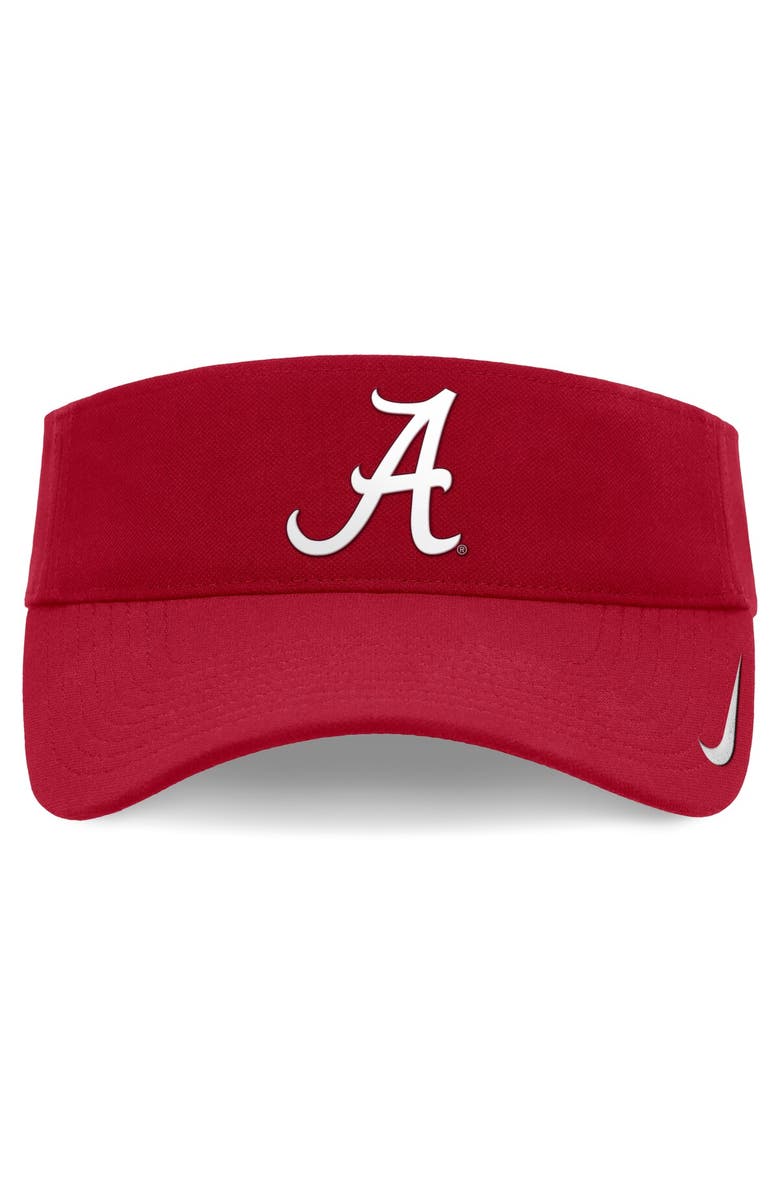 Nike Men's Nike Crimson Alabama Crimson Tide On-Field Ace Performance Adjustable Visor, Alternate, color, 