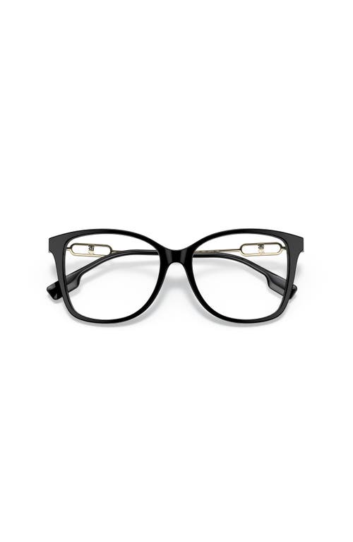 Burberry 54mm Square Optical Glasses In Black