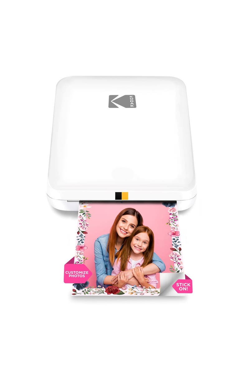 Kodak Step Slim Mobile Color Instant Photo Printer 2x3, Compatible with iOS and Android, Main, color, White
