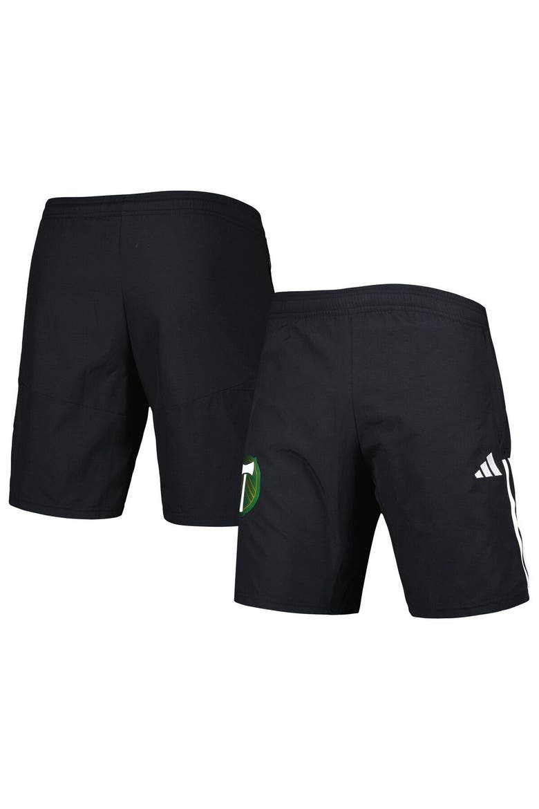 Men's adidas Black Portland Timbers Downtime Shorts, Main, color, Black