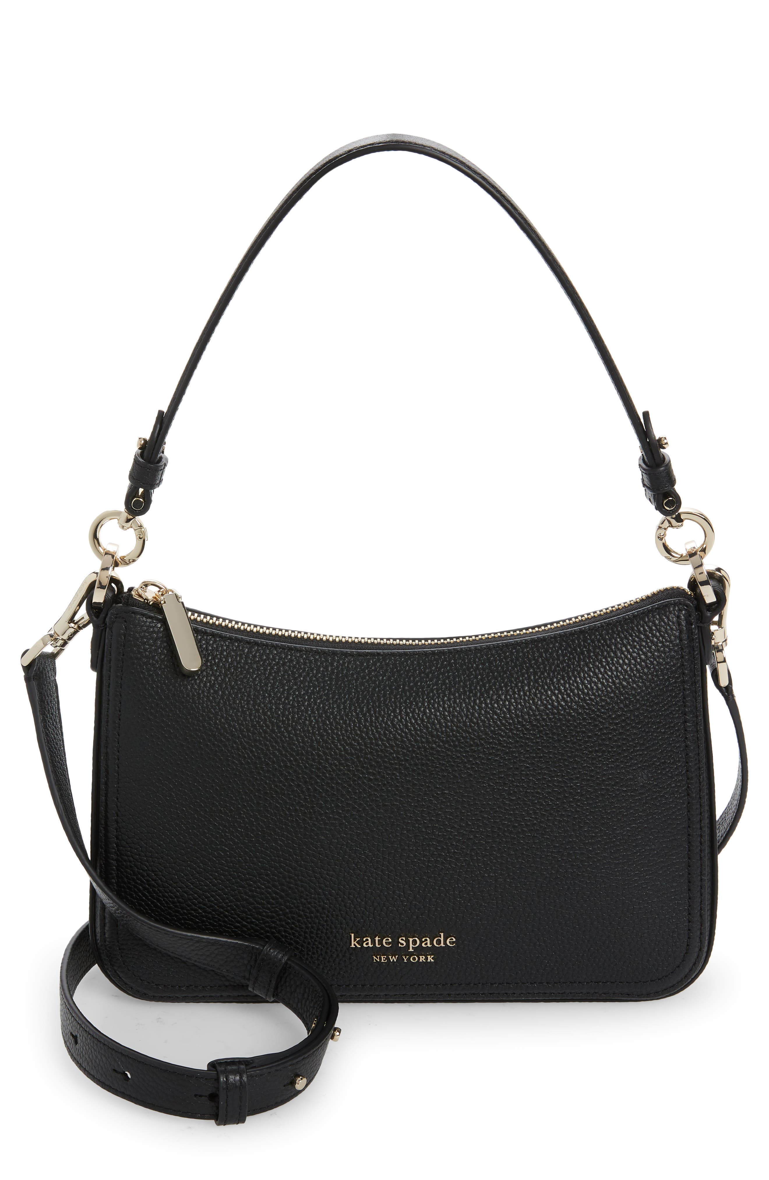 Kate Spade New York hudson pebbled leather medium shoulder bag, Main, color, 