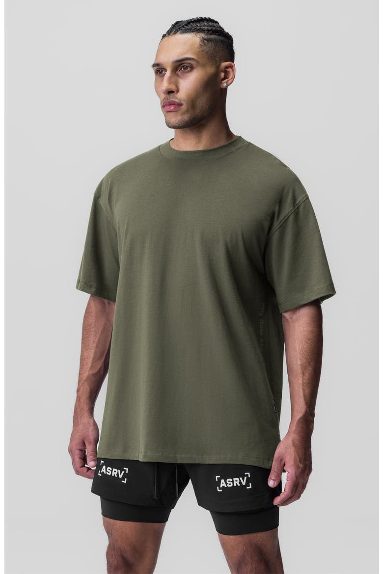 Supima Oversized Tee, Alternate, color, Olive