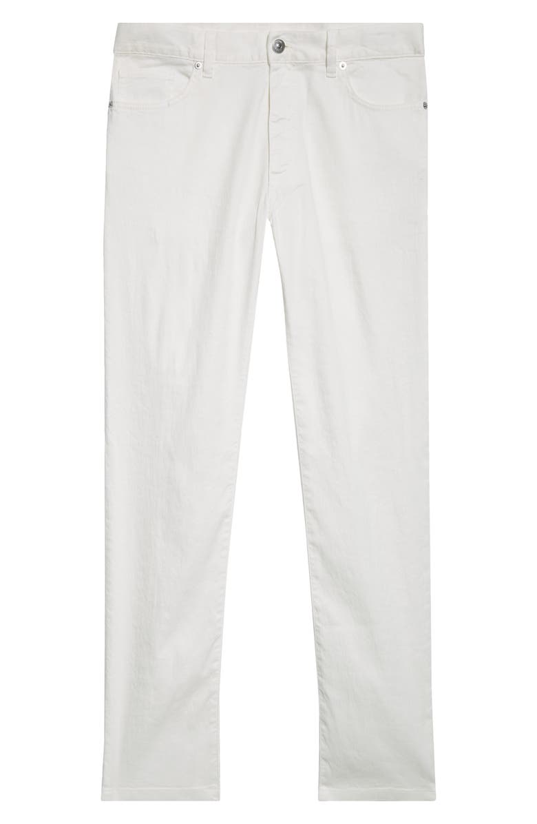 ZEGNA Slim Fit Jeans, Alternate, color, White Sld