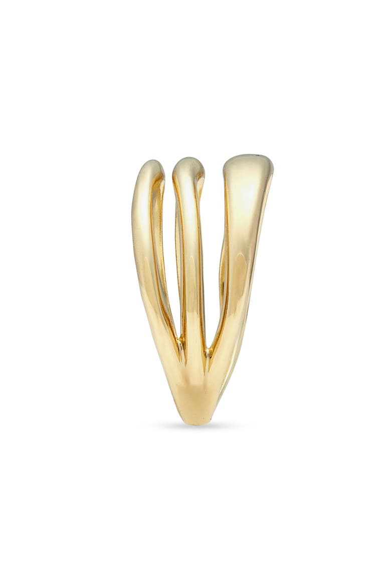 Illusion Triple Band Ring, Alternate, color, GOLD