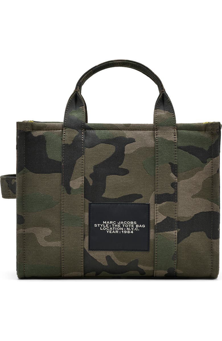 Marc Jacobs The Medium Jacquard Tote Bag, Alternate, color, Camo Multi