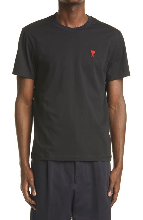 AMI Alexandre Mattiussi Men's Ami de Coeur Embroidered Organic Cotton T-Shirt