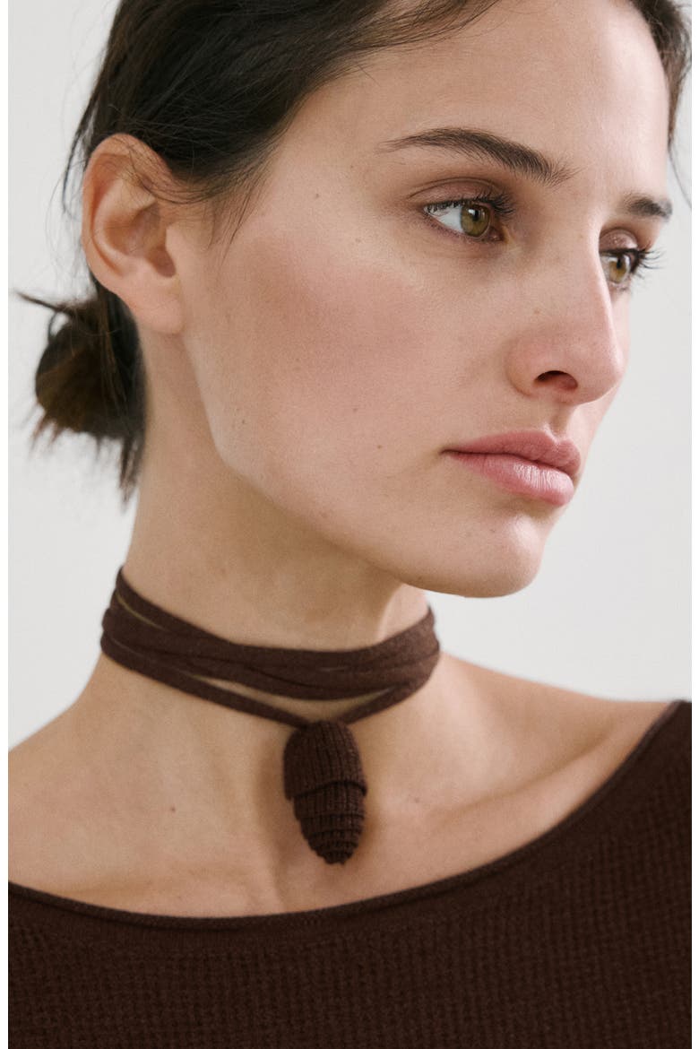 Asymmetric Rib Sweater, Alternate, color, CHOCOLATE