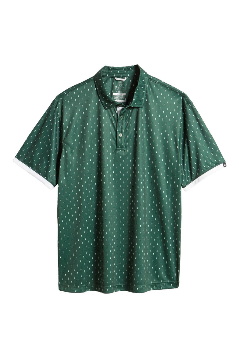 Jasper Tee Print Golf Polo, Alternate, color, HUNTER