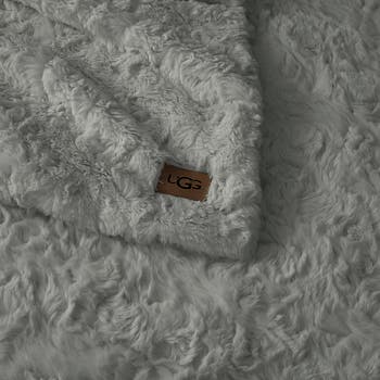 Adalee Faux Fur Throw Blanket