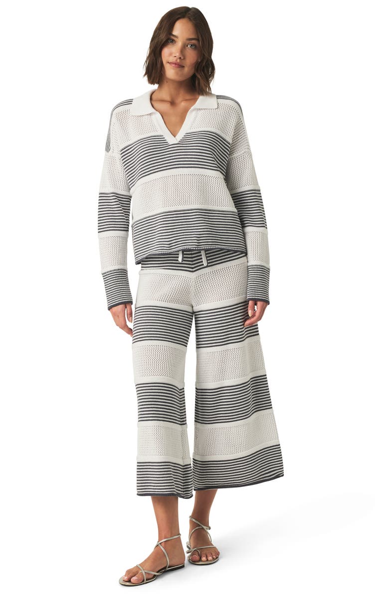 Splendid Ronnie Colorblock Sweater, Alternate, color, Ink Stripe