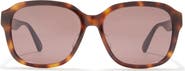 Gucci 57mm Square Sunglasses