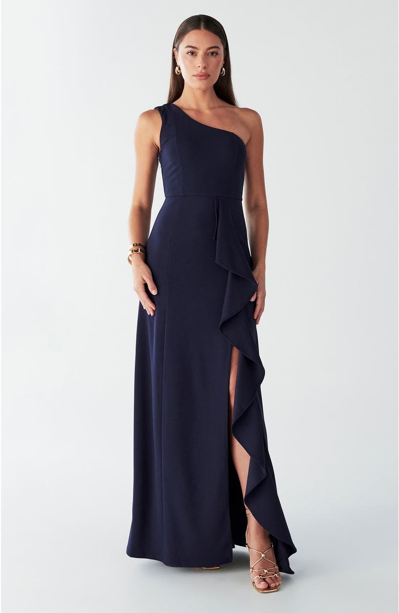 BWLDR Catia Dress, Main, color, Navy Blue