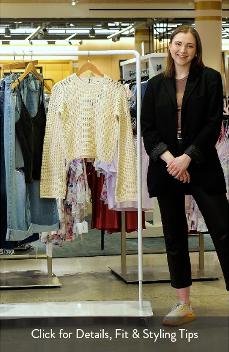 Open Stitch Bell Sleeve Sweater, sales video thumbnail