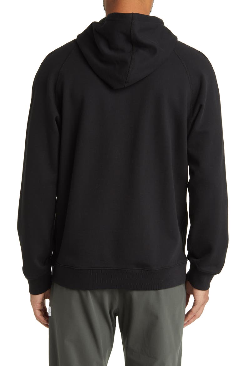 Midweight Terry Classic Hoodie, Alternate, color, BLACK