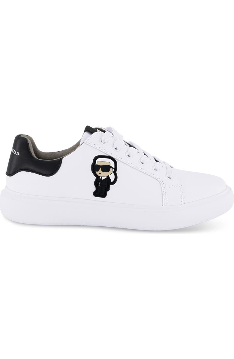 KARL LAGERFELD PARIS Karl Patch Sneaker, Alternate, color, White