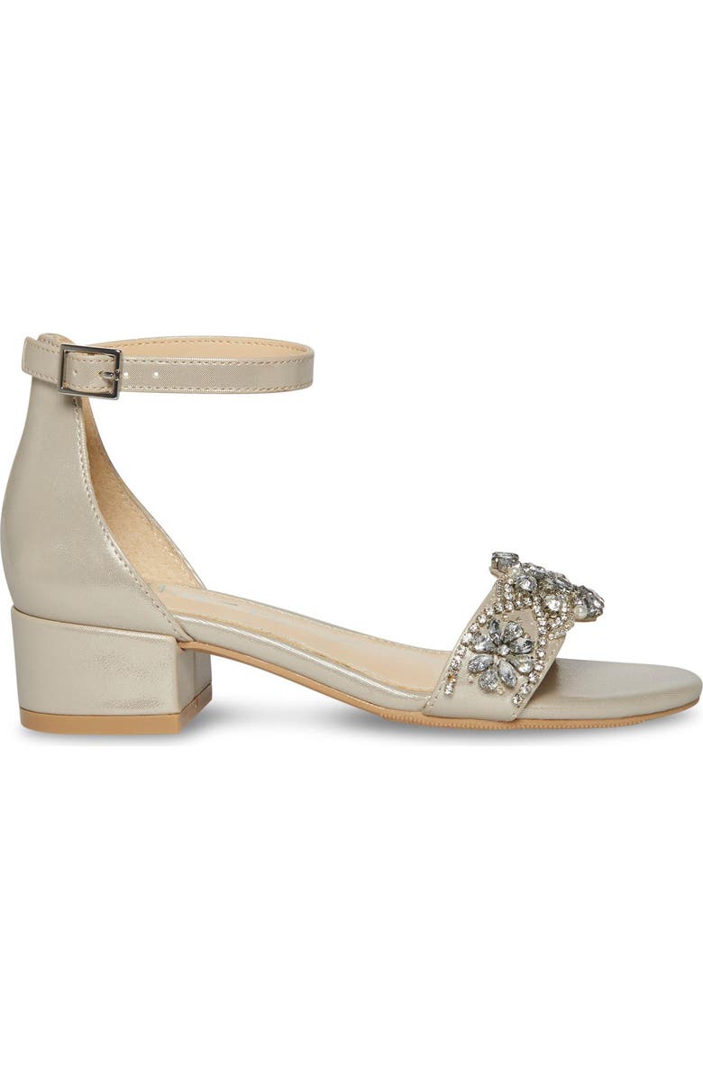 Betsey Johnson Crystal Ankle Strap Sandal, Alternate, color,