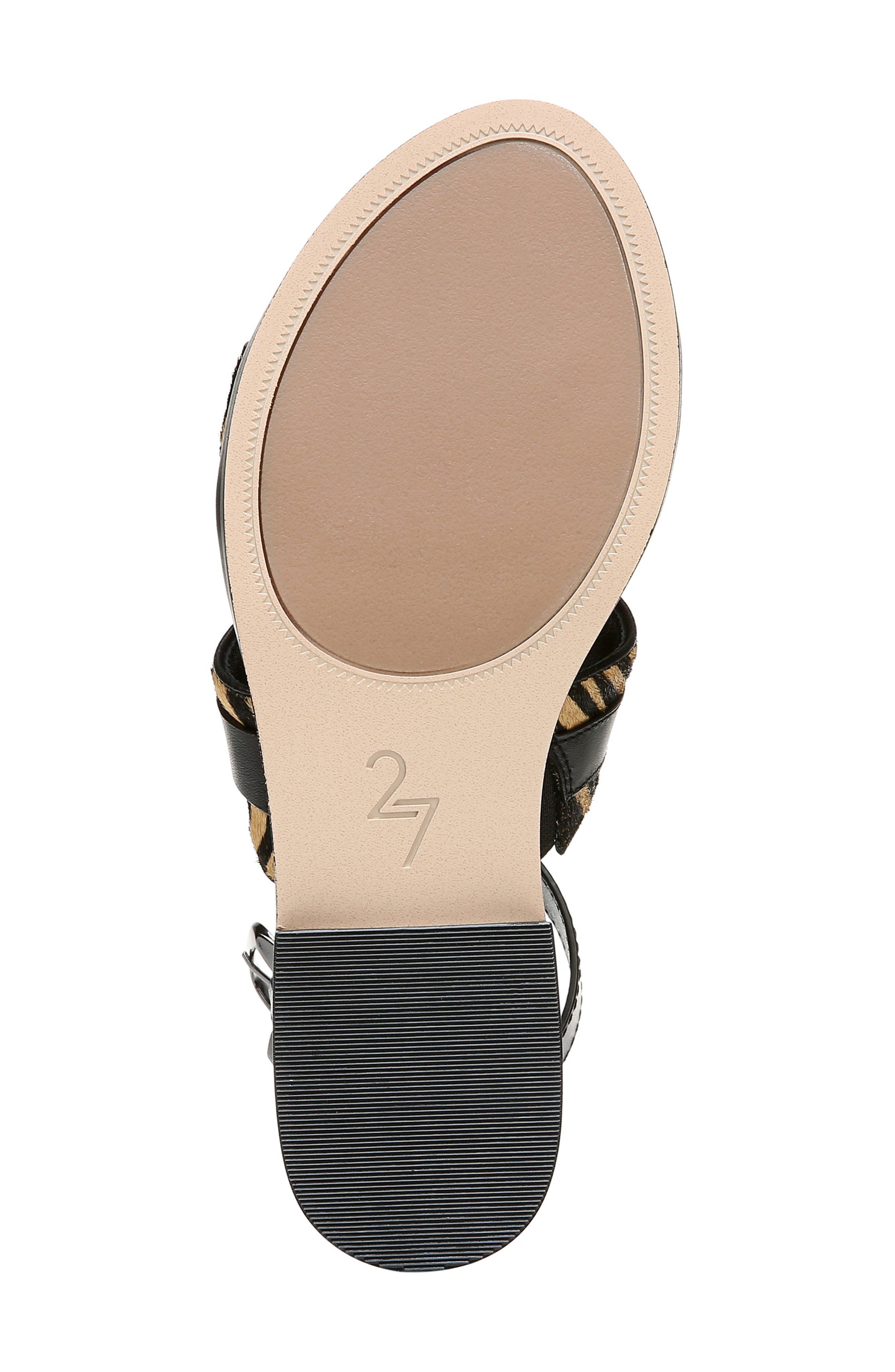Elva Sandal, Alternate, color, ZEBRA PRINT CALF HAIR