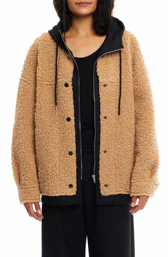Indie Faux Shearling Hooded Jacket