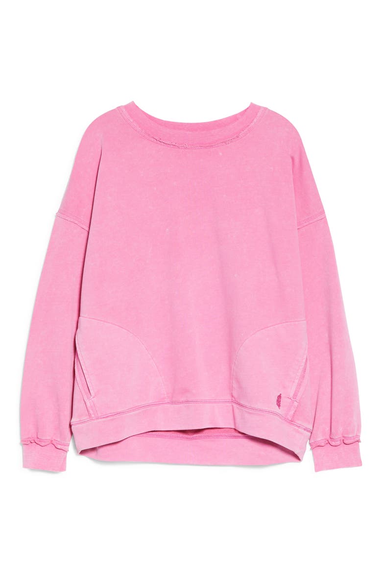 Free People FP Movement Metti Crewneck Sweatshirt, Alternate, color, VIVACIOUS VIOLET