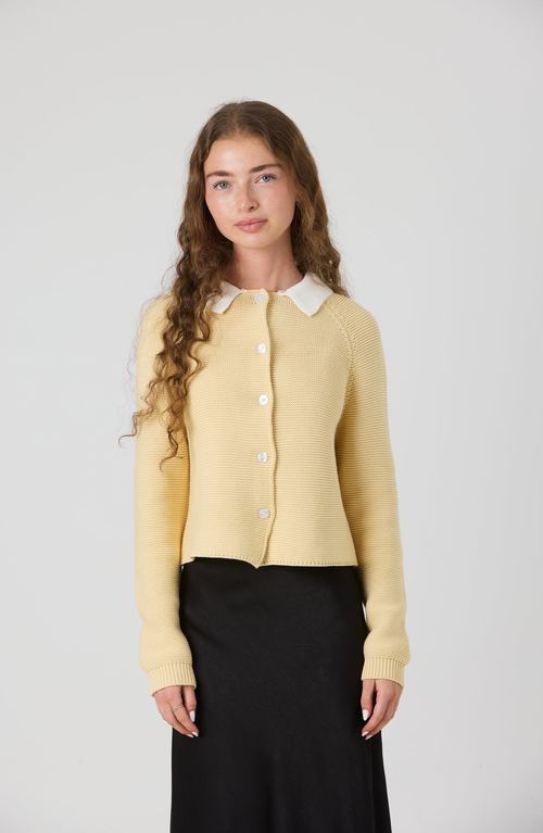 By Tess Collection Chloe Cardigan In Yellow