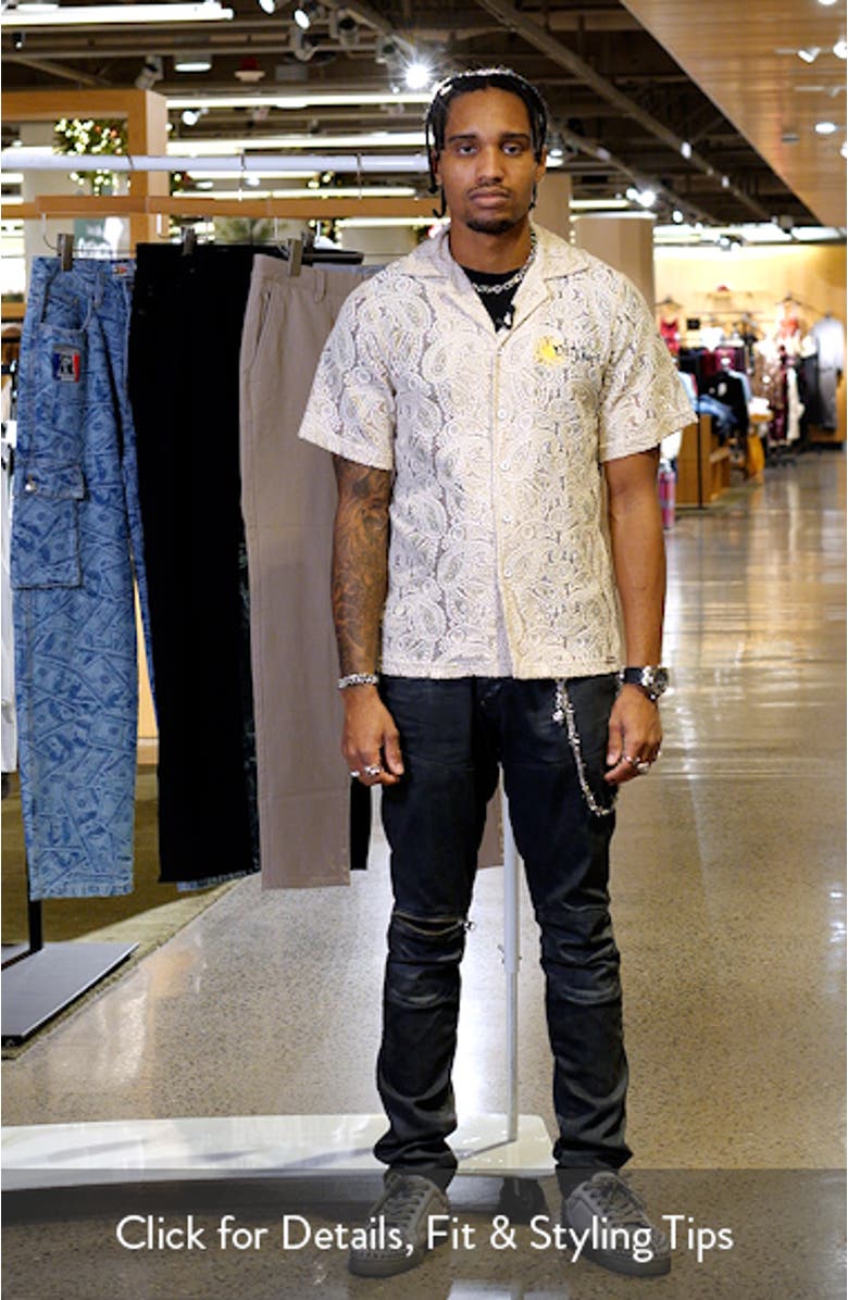 Paisleys Crochet Camp Shirt, sales video thumbnail