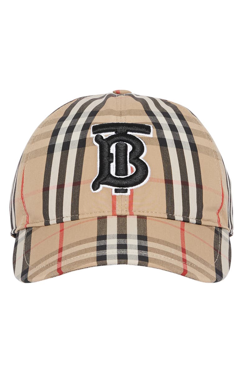  Burberry Vintage Check Baseball Cap, Alternate, color, 