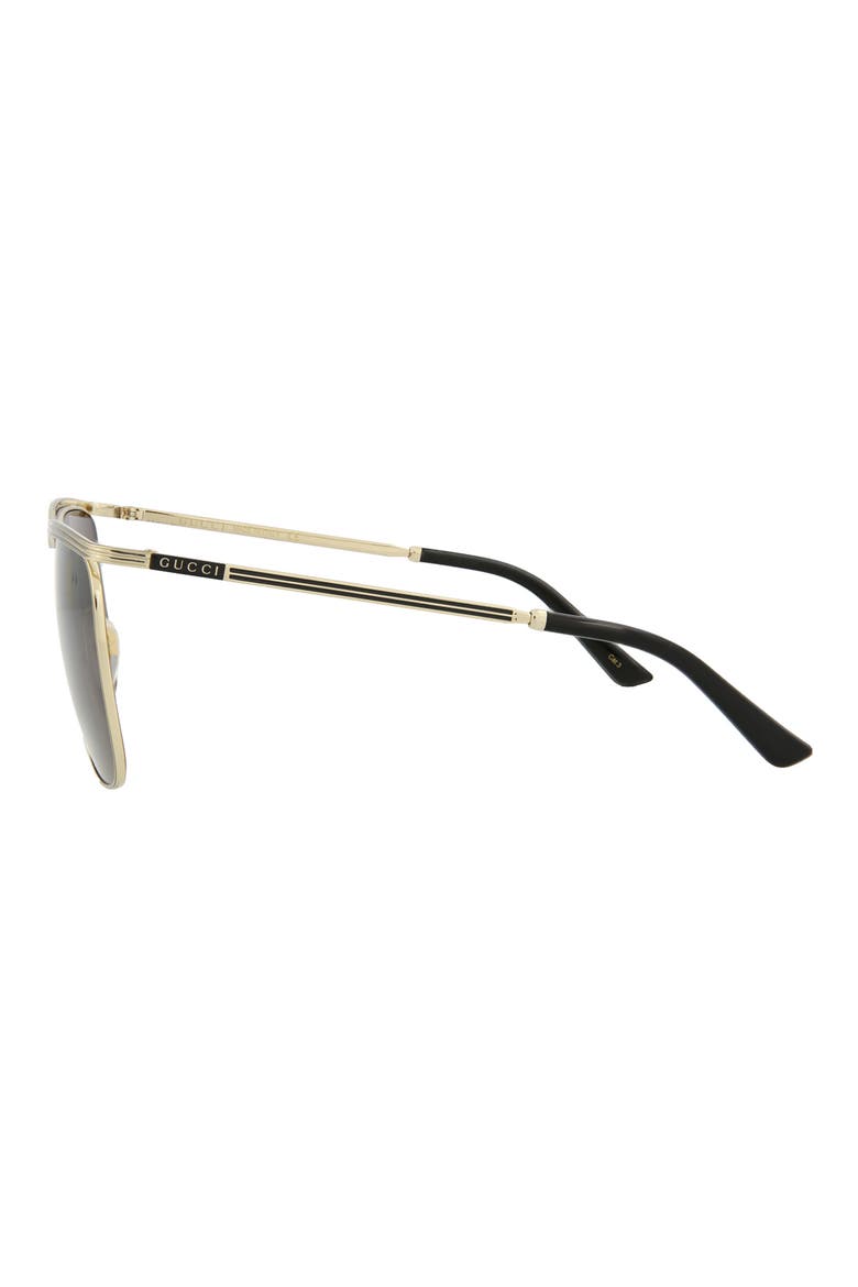 62mm Oversize Square Sunglasses, Alternate, color, GOLD GOLD GREY